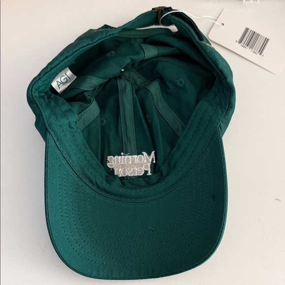 AG1 Unisex Dark Green 'Morning Person' Baseball Hat Cap NWT - Picture 2 of 4